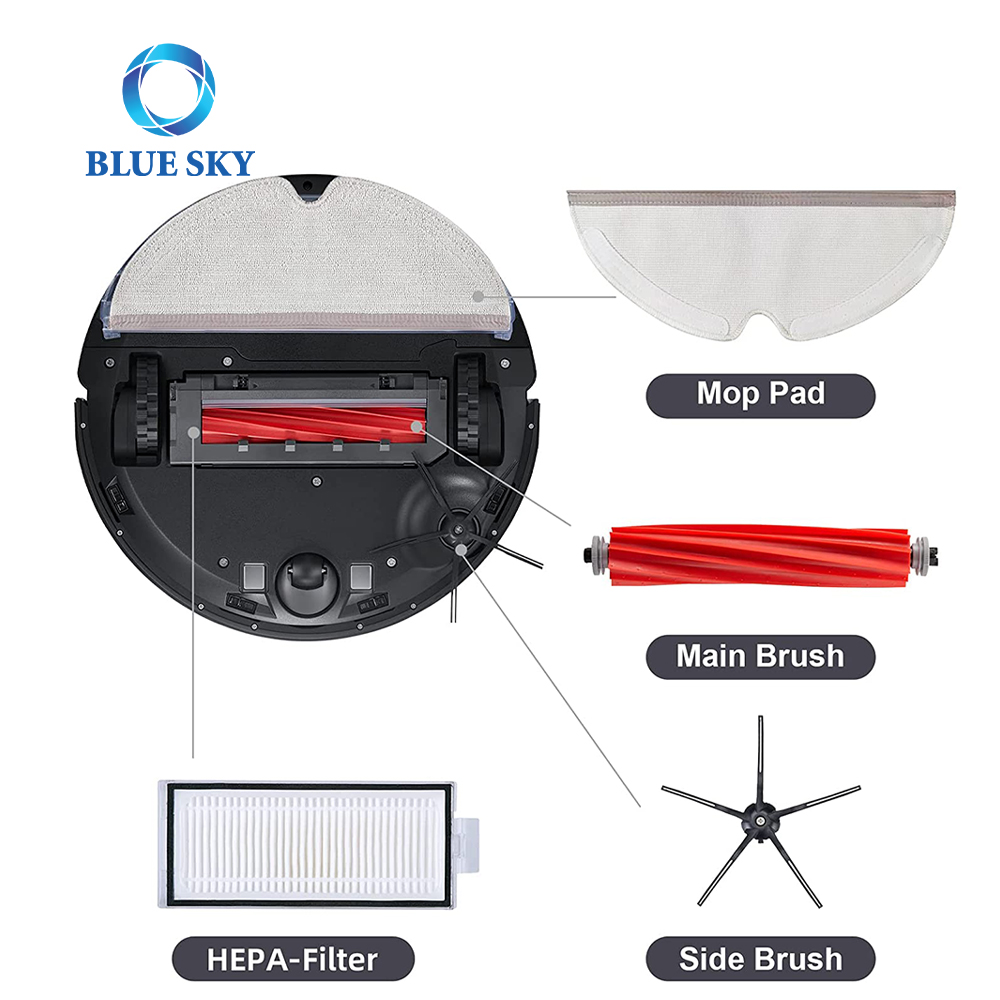 Filter Main Side Brush Mop Cloth Accessories Kit for Xiaomi Roborock Q7 Q7 Max + T8 Robot Vacuum Cleaner Sweeping Robot Parts