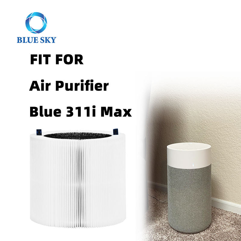 2-in-1 Stage High Efficiency Activated Carbon HEPA Filters Compatible with Blueair Blue Pure 311i Max Air Purifier F3MAX