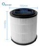 4-in-1 True HEPA H13 Replacement Filter for SilverOnyx 5-Speed Air Purifier KJ150F-C02
