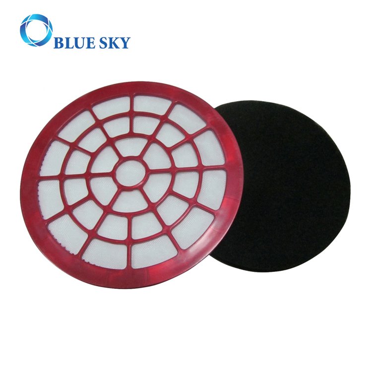  Red Circular HEPA Filter for Vacuum Cleaners