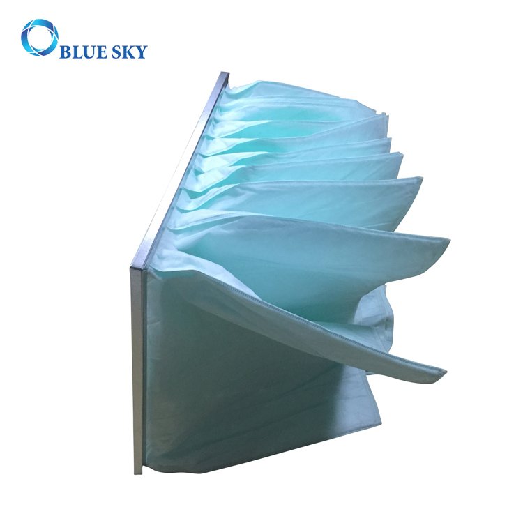 Synthetic Fiber Pocket Air Filter Dust Collector Bag Filter Compatible With Air Conditioning HVAC Systems