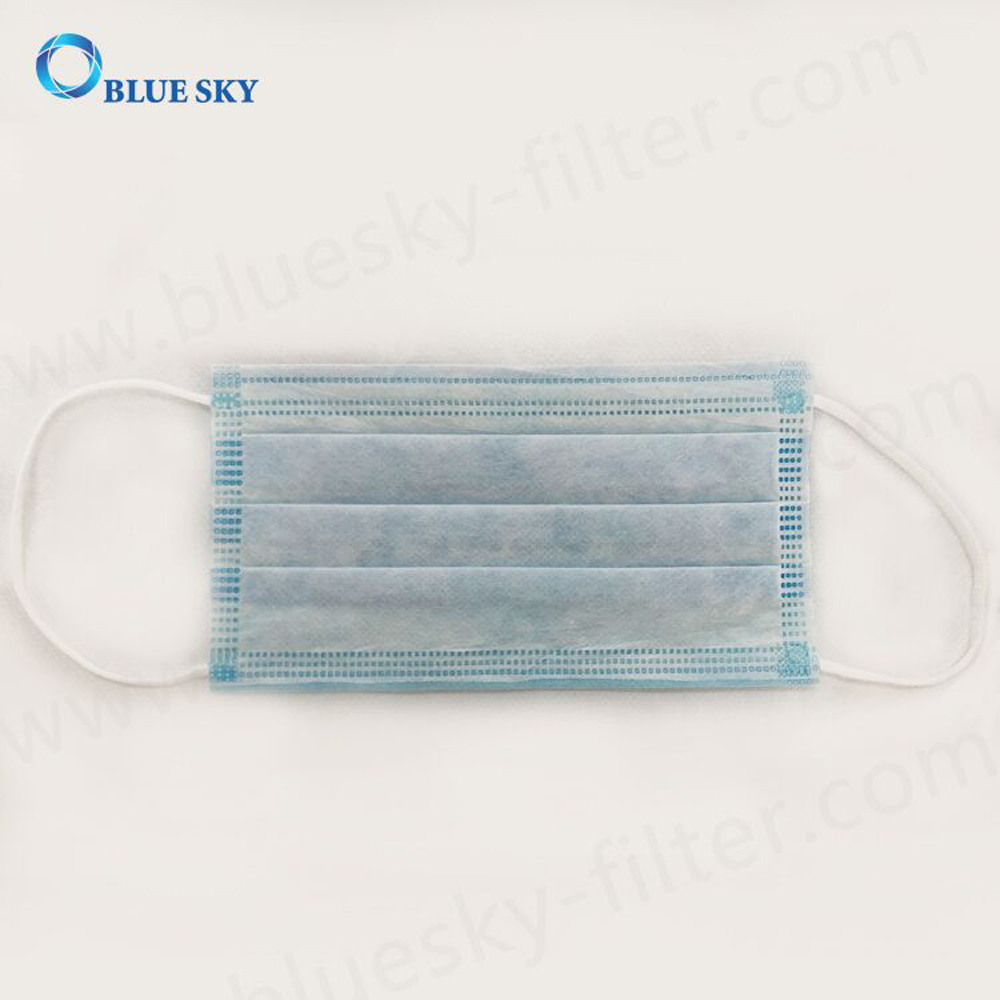 Anti-dust Function Disposable Non-Woven Melt-blow Antibacterial 3 ply Face Mask