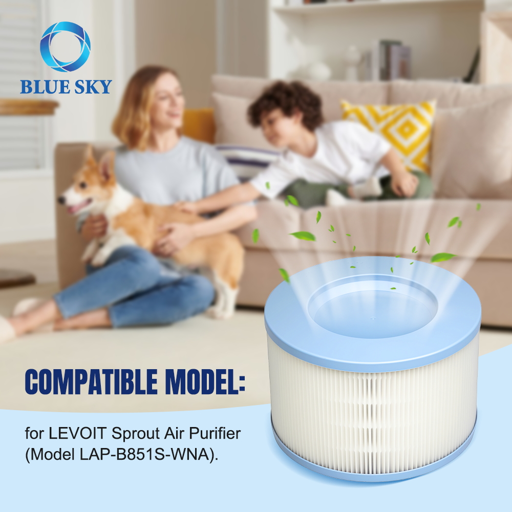 H13 Grade 3-in-1 Filter LAP-B851S Filter Replacement for LEVOIT Sprout Air Purifier H13 Grade 3-in-1 Filter LAP-B851S Filter Replacement for LEVOIT Sprout Air Purifier