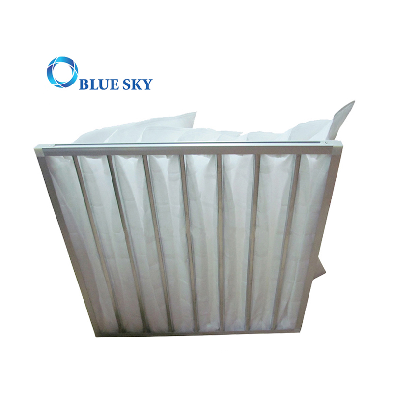 295*592*380mm White Synthetic Fiber Pocket G4 Efficiency Air Filter Bag for Conditioning Ventilation System