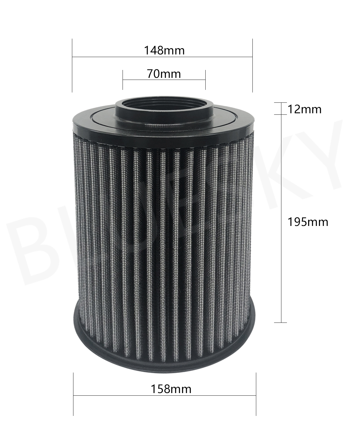 Replacement Customized High Flow Air Filter for K&N E-2993 Ford Focus Car 2.0L L4