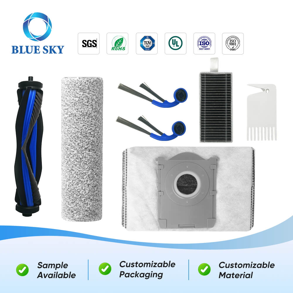 HEPA Filter, Main Brush, Side Brushes, Dust Bag for Ecovacs Deebot T80 Omni T80 Robotic Vacuum Cleaner HEPA Filter, Main Brush, Side Brushes, Dust Bag for Ecovacs Deebot T80 Omni T80 Robotic Vacuum Cleaner
