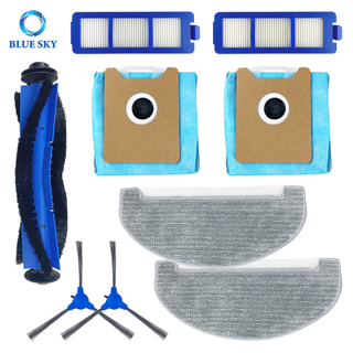 Replacement Main Side Brush Filter Mop Cloth Kit for Eufy Robovac G40+ /G40 Hybrid /G40 Hybrid+ Robot Vacuum Cleaner