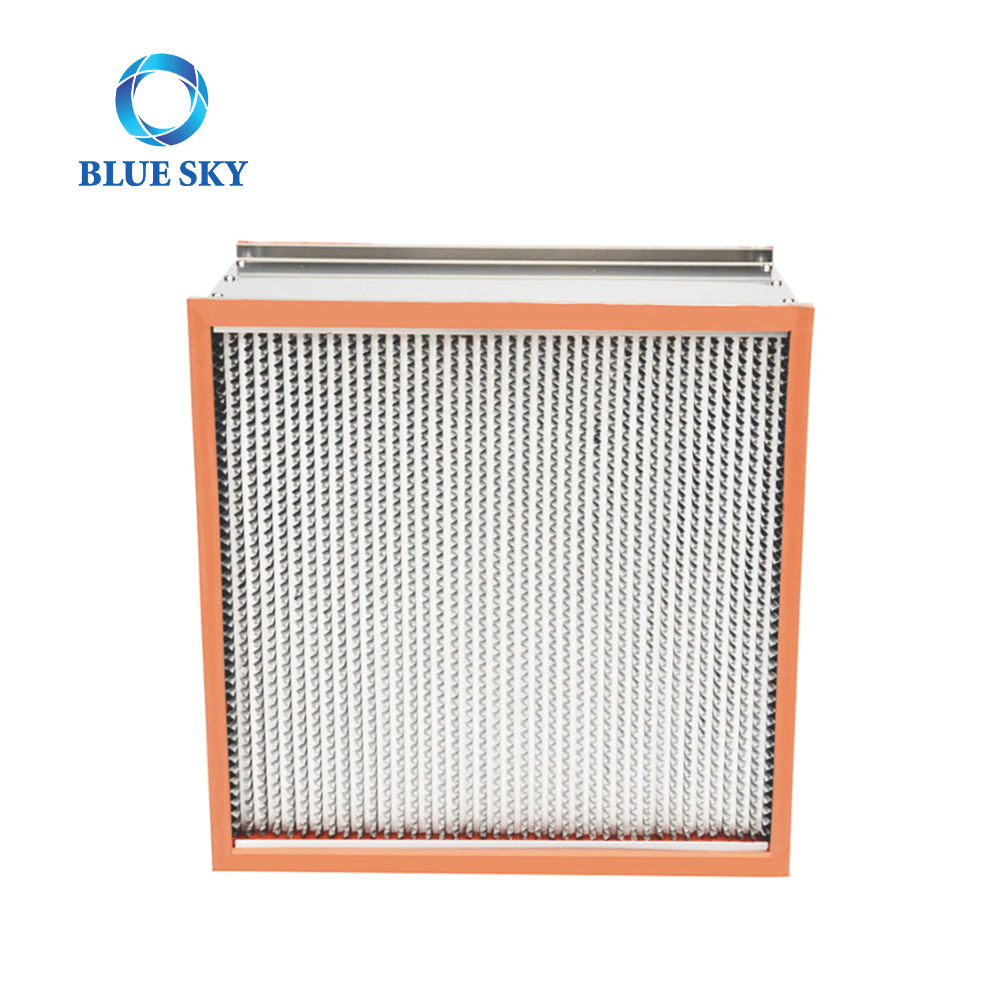 High Quality Customized H13 H14 Aluminum Frame High Temperature Resistant Separator Clapboard Air Filter