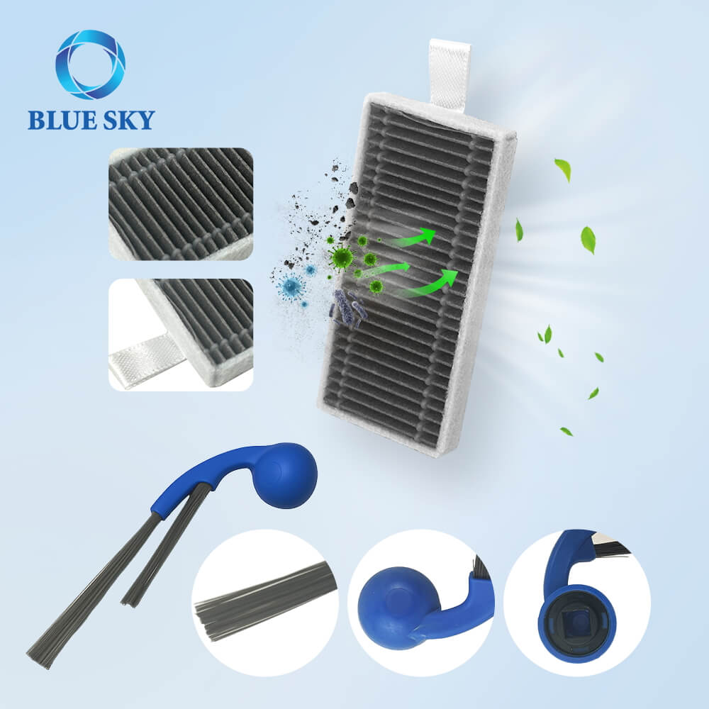Details of Side Brush and Filter for Ecovacs Deebot T80 Omni T80 Robotic Vacuum Cleaner Details of Side Brush and Filter for Ecovacs Deebot T80 Omni T80 Robotic Vacuum Cleaner