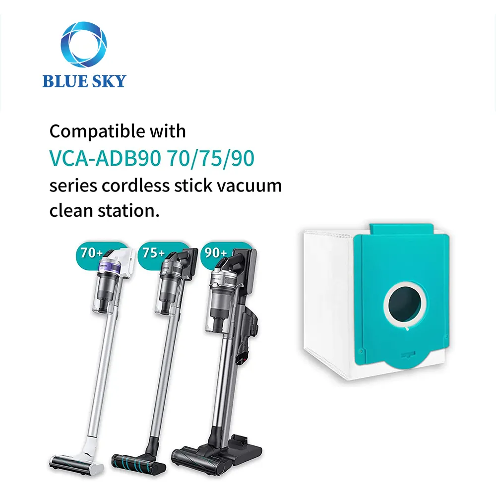 Bluesky Vacuum Cleaner Dust Bag VCA-ADB90 Replacement for Samsungs Clean Station 70+ 75+ 90 Series Cordless Stick Vacuum Parts