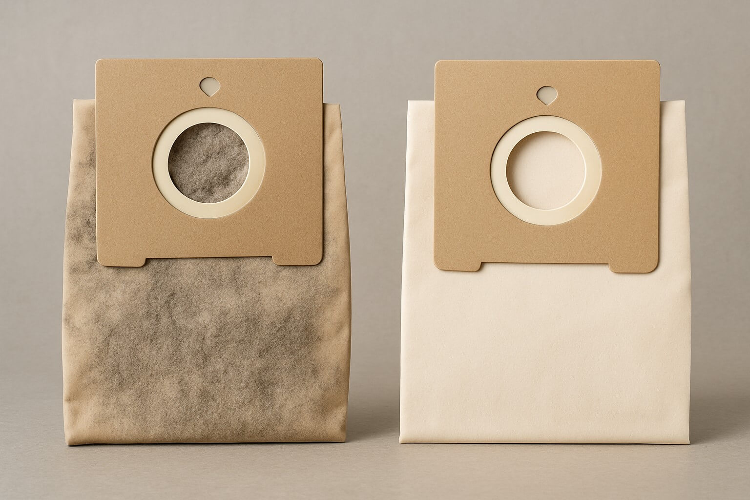 Used Vacuum Cleaner Dust Bag VS New Vacuum Cleaner Dust Bag Used Vacuum Cleaner Dust Bag VS New Vacuum Cleaner Dust Bag