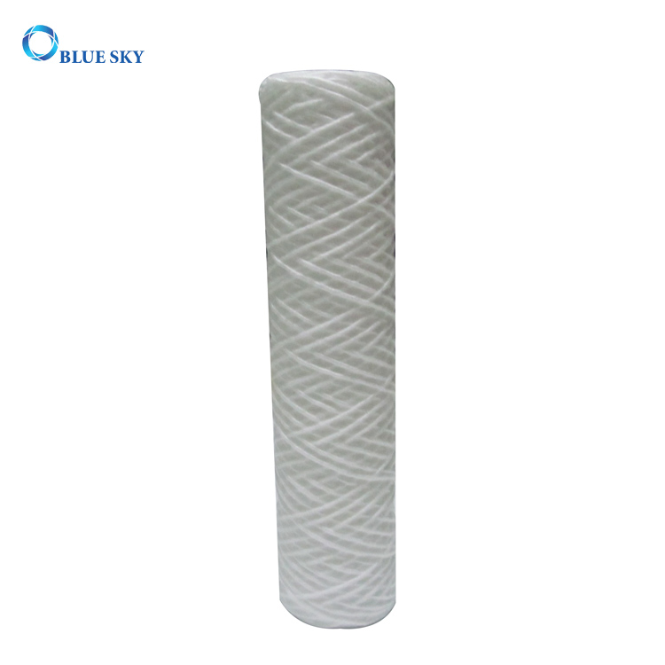 50 Micron PP Sediment String Wound Water Filter Cartridge for Long 10 Inch