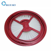 Vacuum Cleaner Round Red Replacement HEPA Filters