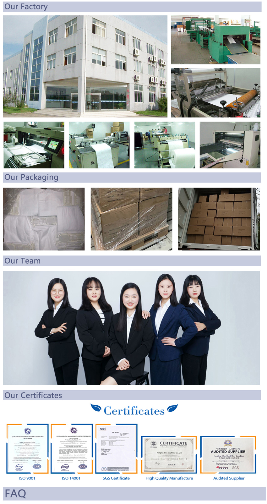Our Company of Hunter Air Purifier Filters
