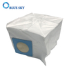 Two Openings White Non-Woven Cube Dust Bags for Vacuum Cleaners