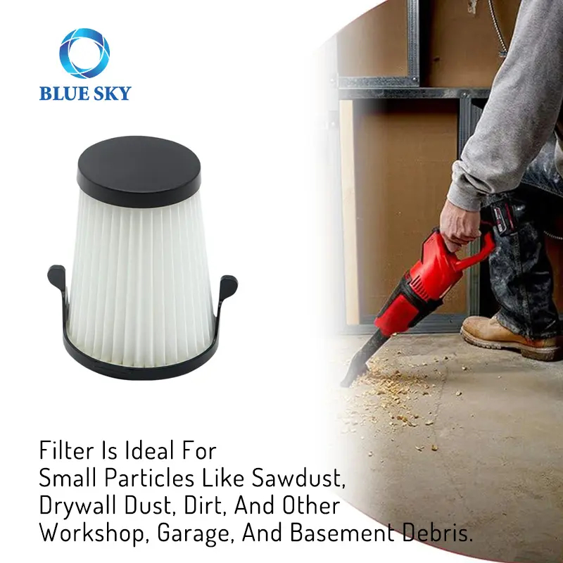 HEPA Filter Compatible with Milwaukee 49-90-1950 M12 0850-20 Cordless Dry Vacuum Cleaner Replace Parts