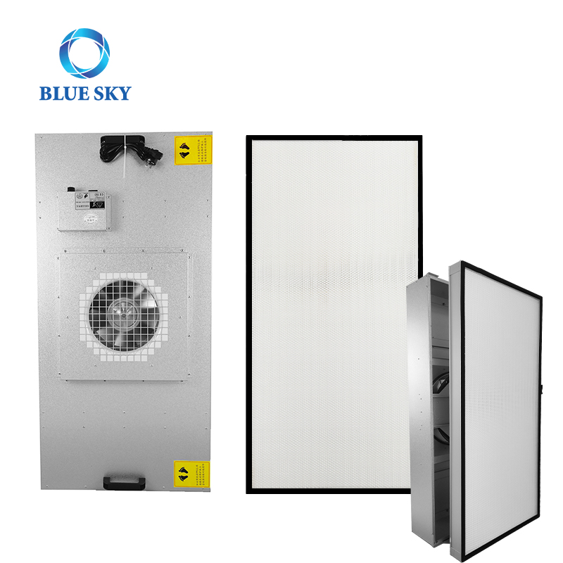 Fan Filter Unit Air Filter High Efficiency Clean Shed Laminar Flow Cover Purifier PTFE High Efficiency Filter FFU