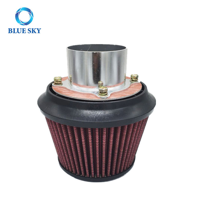 75mm Aluminum High Flow Air Intake Filter Customize Auto Filter