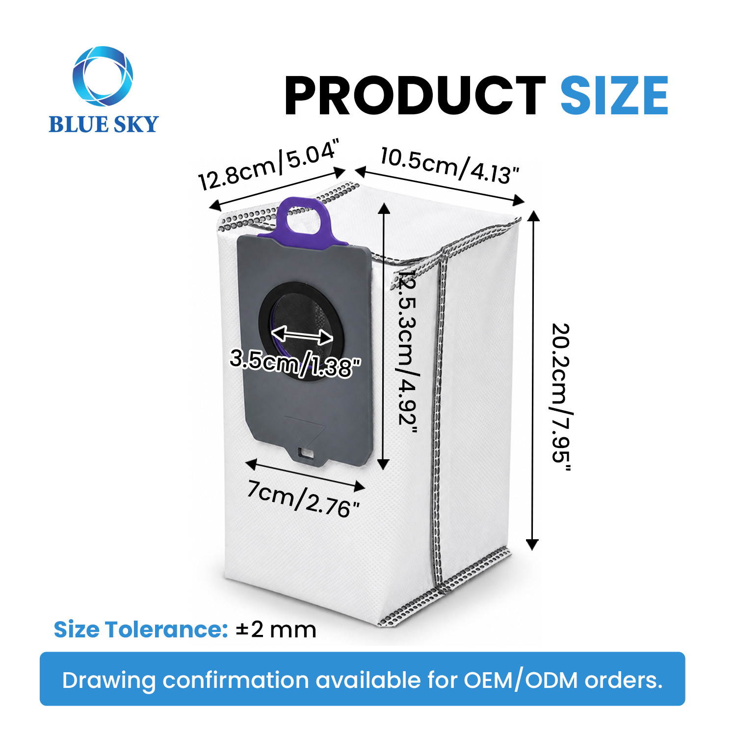 Replacement dust collection bags compatible with Narwal self-empty robot vacuum dock stations