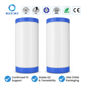 4.5 x 10 inch refillable whole house water filter cartridge compatible with Big Blue housing for sediment carbon and OEM filtration solutions