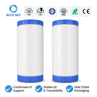 4.5 x 10 Refillable Whole House Water Filter Cartridge Compatible with Big Blue Housing