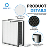 Air purifier replacement filter compatible with KNKA APH4000 2-in-1 HEPA and activated carbon filter replacement parts