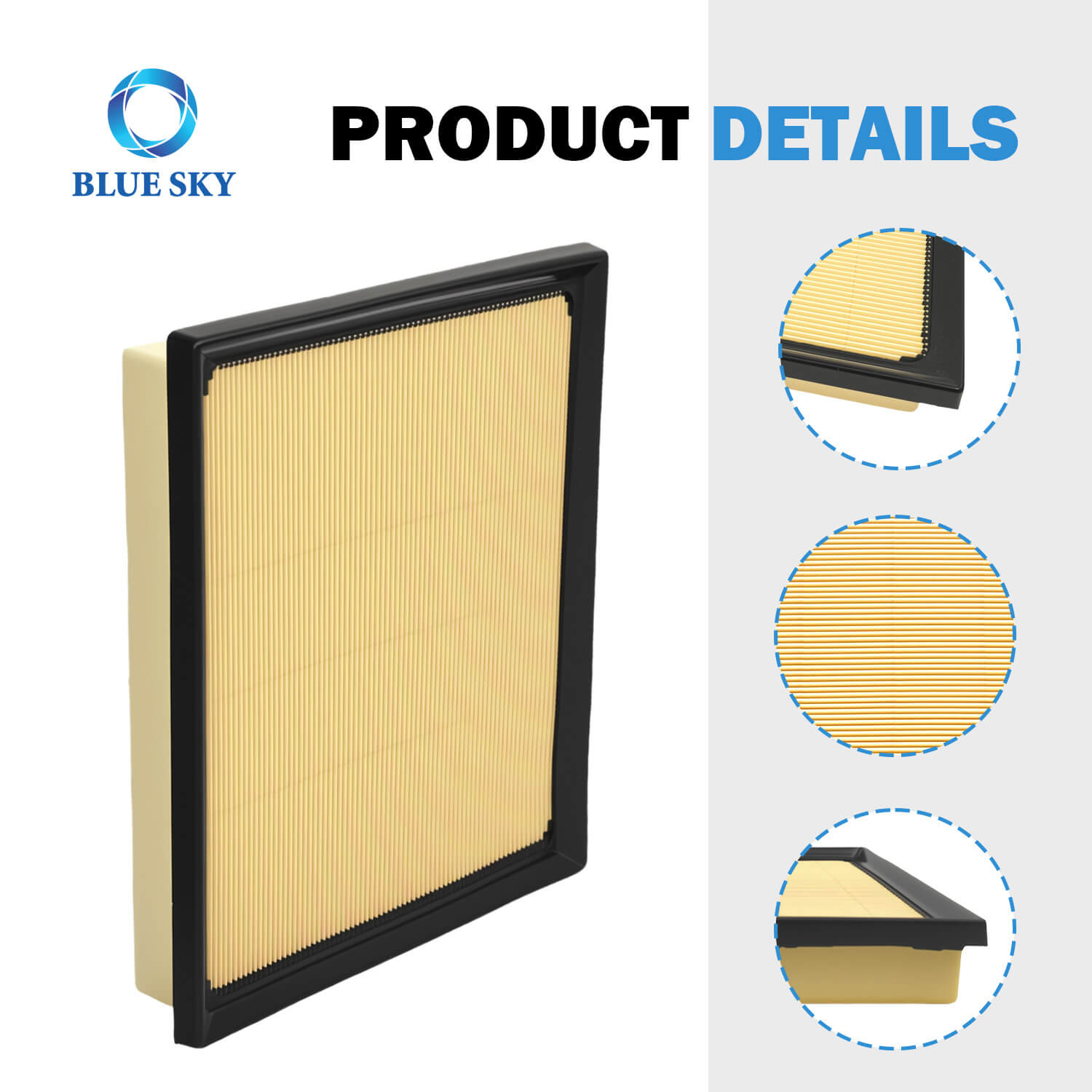 Details of Engine Air Filter 17801-F4010 for TOYOTA