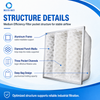 Diamond pocket paint mist medium efficiency filter with honeycomb media for spray booth exhaust and overspray capture