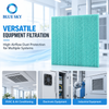 Corrugated PP HAF electrostatic air filter with open-channel structure for HVAC, electronics cooling and dust removal systems