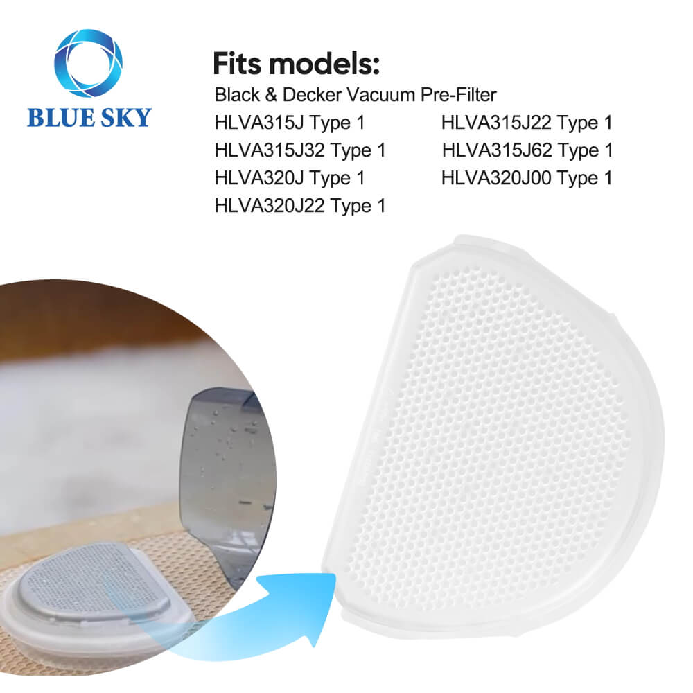 Vacuum Cleaner Filter Replacement 90640311 for Black and Deckers HLVA315J Model 1 HLVA315J22 HLVA320J HLVA320J00