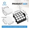 Three-piece H12 HEPA foam and felt filter kit compatible with Sharks PowerDetect AZ3900UK AZ3900UKT AZ3900UKTBK vacuums