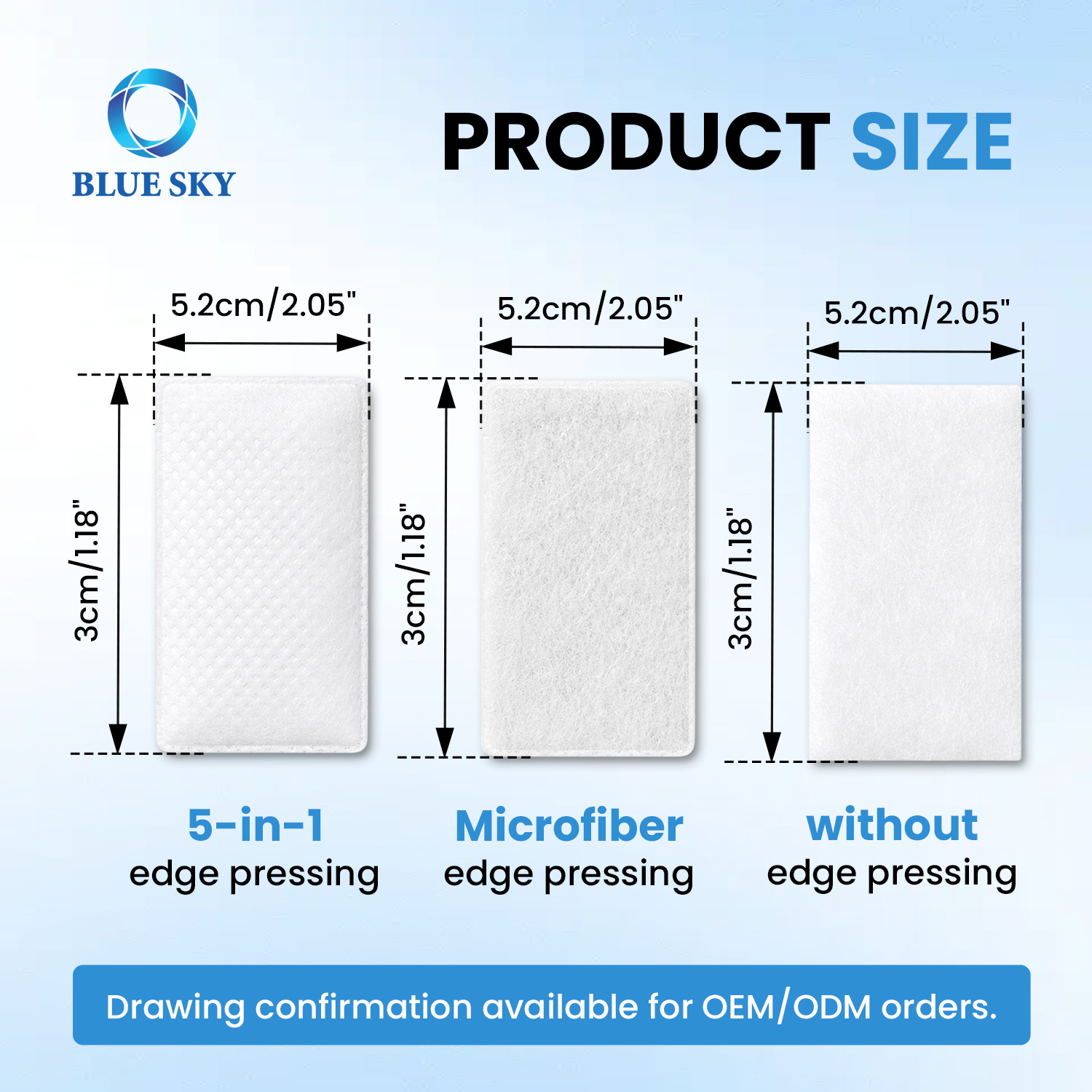 White CPAP air filters compatible with ResMeds AirSense 10, AirCurve 10 and S9 in sealed-edge and no-edge styles
