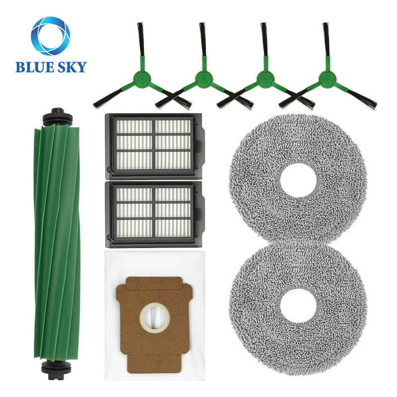Accessories Kit for IRobot Roomba Plus 505405 Combo Robot Vacuum Parts Roller Brush Mop Pads Hepa Filters Side Brush Bag
