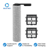 Replacement roller brush and two pleated filters compatible with Tinecos GO H2O HammerHead wet and dry floor washers