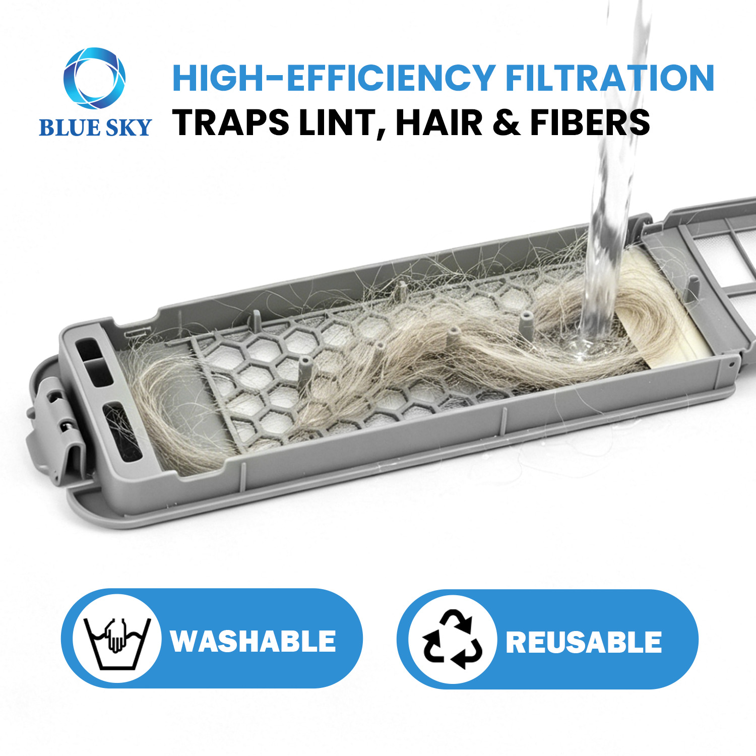 Washing machine lint filter box replacement compatible with Samsung DC62-00018A DC97-16513A OEM spare parts