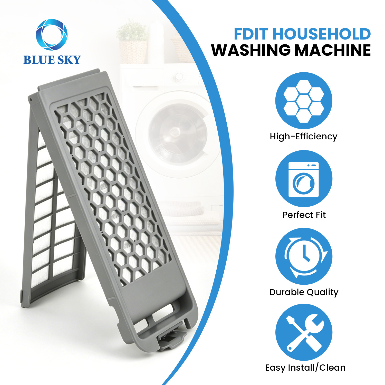 Washing machine lint filter box replacement compatible with Samsung DC62-00018A DC97-16513A OEM spare parts