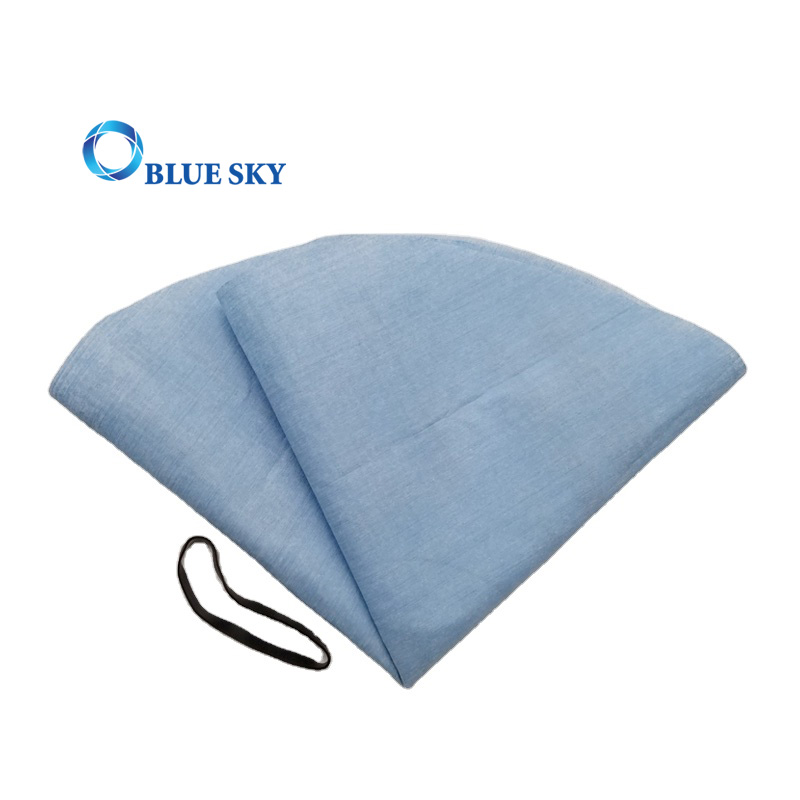 Blue Non-woven Dry Filter Bag and Retaining Band Fits for Shop Vac VF2002 9010700 Genie Shop Vacuums