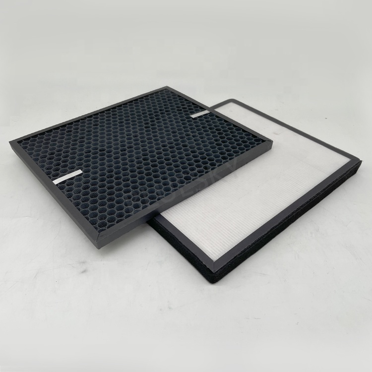 Air Purifier Customized Panel Honeycomb Activated Carbon Filter and HEPA Filter Replacement