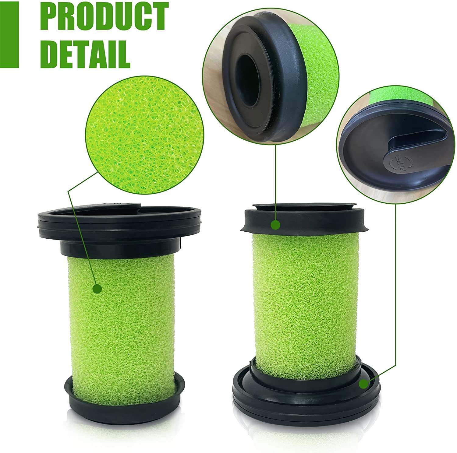 Washable and Reusable Filter for Gtech Multi Handheld Vacuum Cleaner