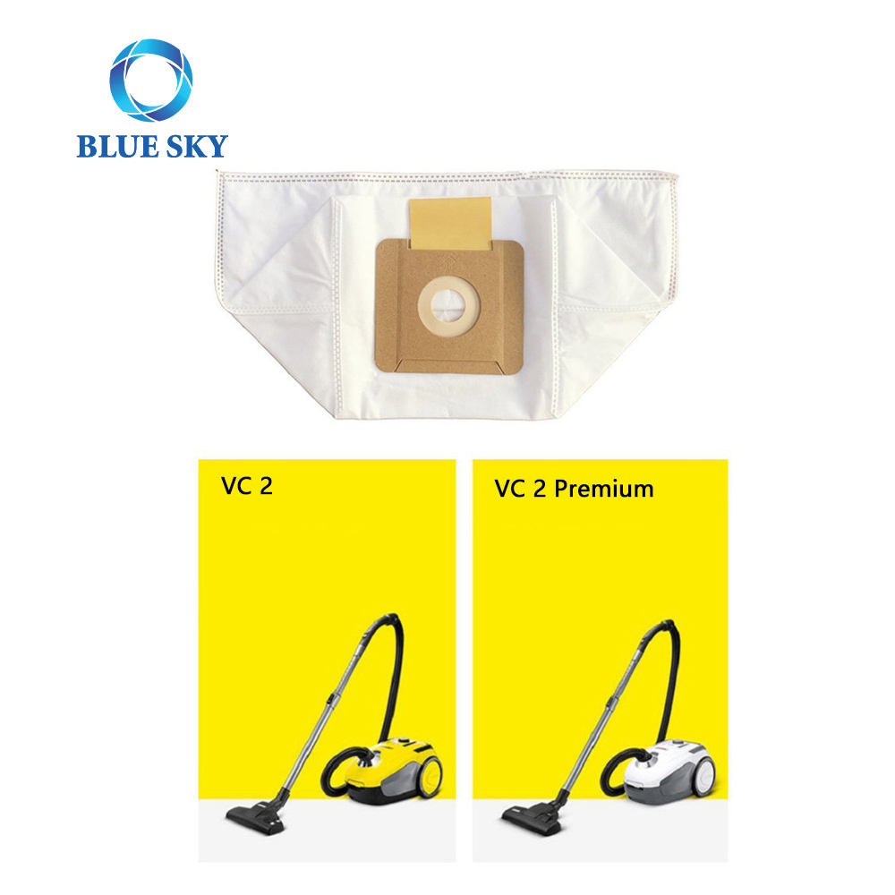 White Non-Woven Dust Filter Bag Replacements for Karchers VC2 Vacuum Cleaner