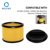 Ryobi Parts HEPA Filter Replacement for Ryobi Vc30A 1400W 30L Wet Dry Vacuum Cleaner