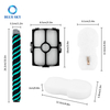 Filter and Brush Replacement fits for Shark HZ4002 Vacuum Cleaner