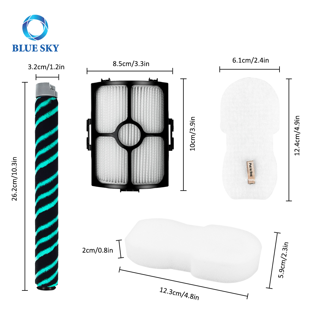 Filter and Brush Replacement fits for Shark HZ4002 Vacuum Cleaner