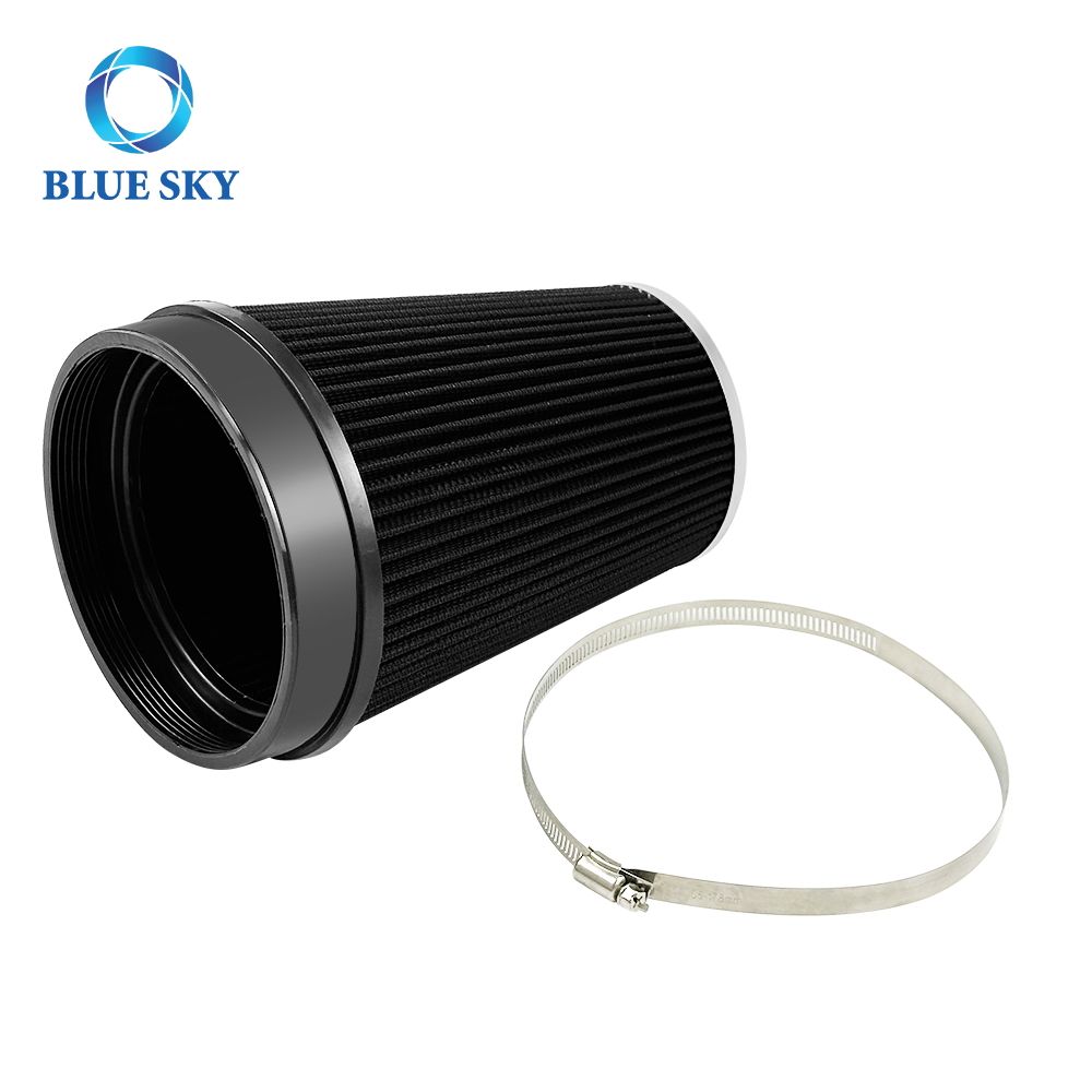 150mm Aluminum High Flow Air Intake Filter Customized Stainless Steel Racing Car Air Intake Filter