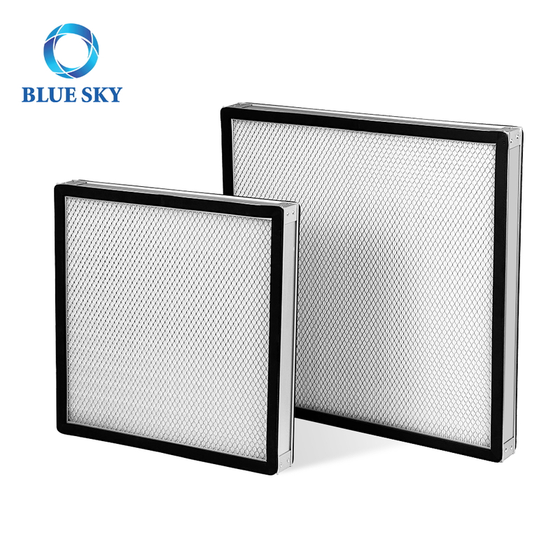 HVAC Filter H13 H14 Aluminum Frame Pleated Air Filter HEPA Filter