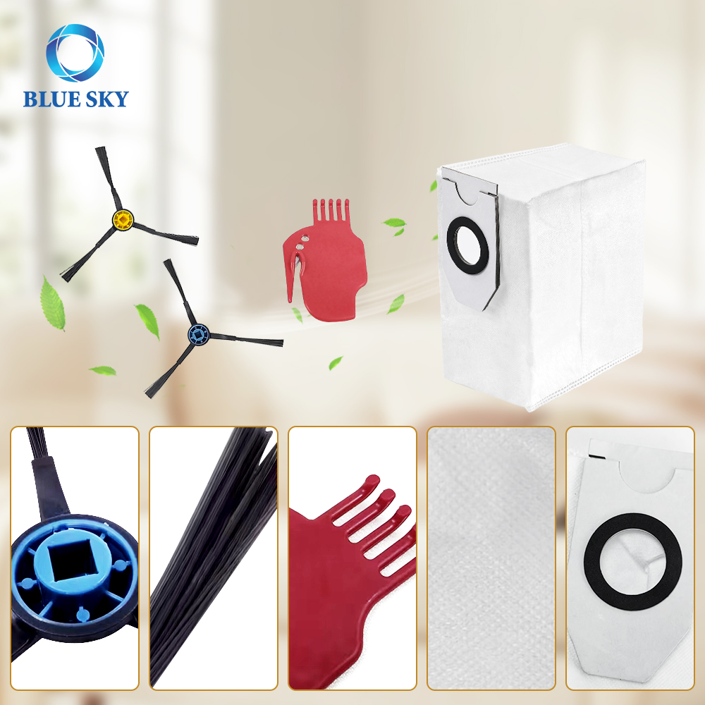 Vacuum Cleaner Parts for Midea V12 V10 W11 Robot Vacuums Roller Brush Side Brush Mop Cloth Dust Bag HEPA Filter Replacement