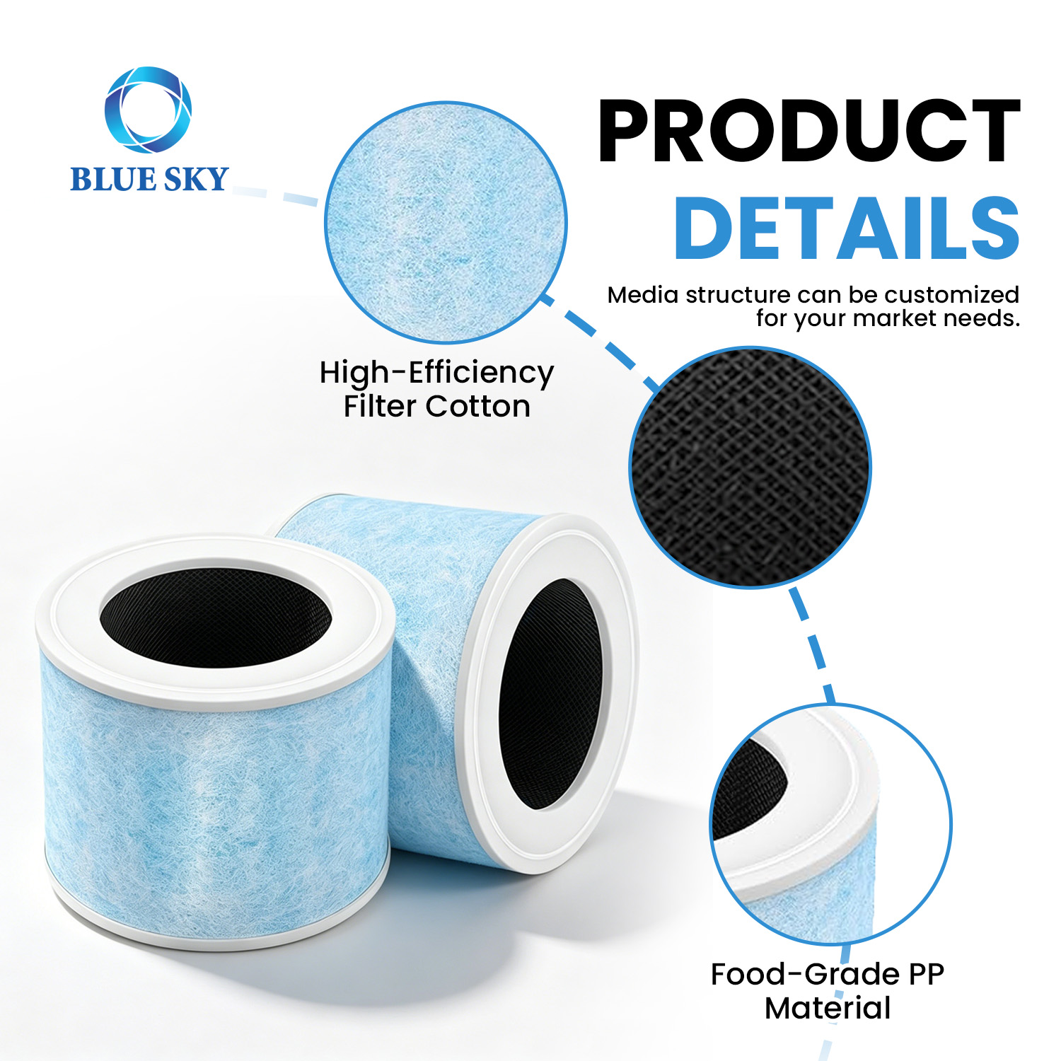 4-in-1 H13 True HEPA carbon replacement filter compatible with Momcozy AP01 nursery air purifier for baby room air cleaning