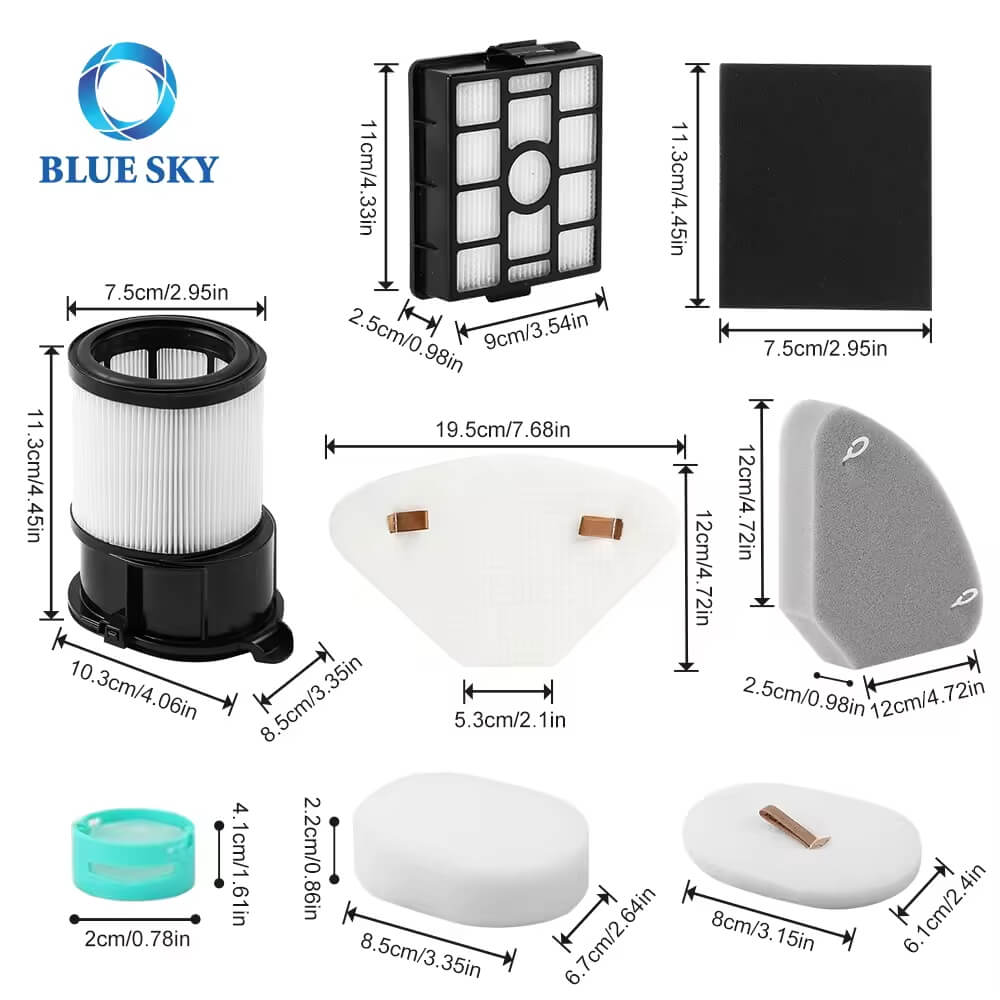 Size of Filter for Shark Cordless Vacuum IP3251 IP3251C IP3252, Vacuum Cleaner Replacemen