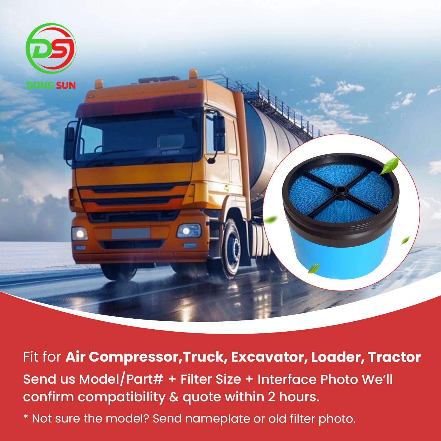 High-efficiency truck air filter replacement 1780-78080 P630752 for heavy-duty engine protection and air cleaning