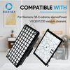 HEPA exhaust and motor protection filter kit compatible with Siemenss Q5.0 and Q8.0 vacuums including VSQ5 models